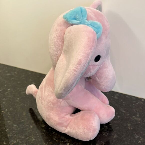 Twinkle Toes Pink Plush Elephant Stuffed Animal 10 Inch- Hazel - Picture 5 of 11